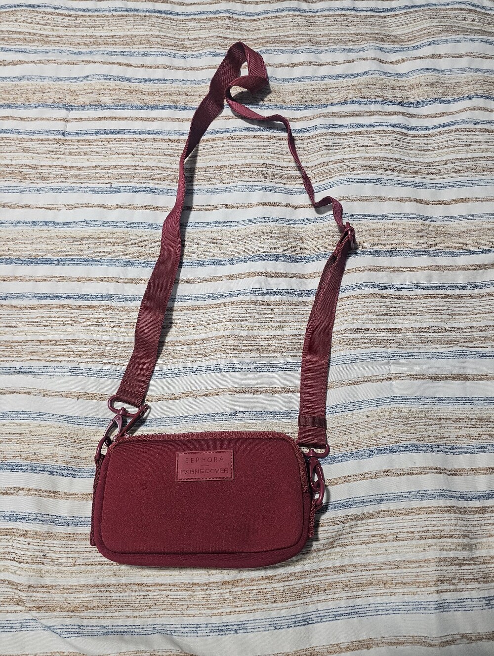 Dagne Dover/Sephora Burgundy Crossbody Bag